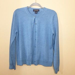 Brooks Brother | Size L Blue Button Up Cardigan